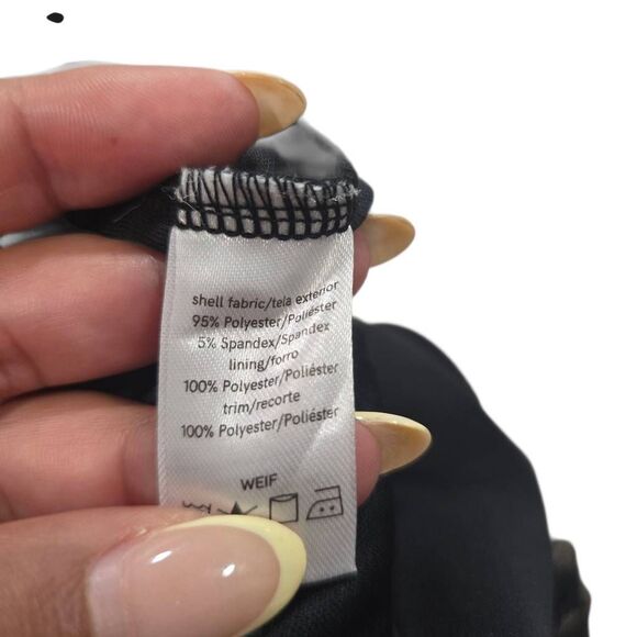 Venus Sequin Detail Tuxedo Jumpsuit Women's Medium Black Sleeveless Cocktail - Picture 8 of 8